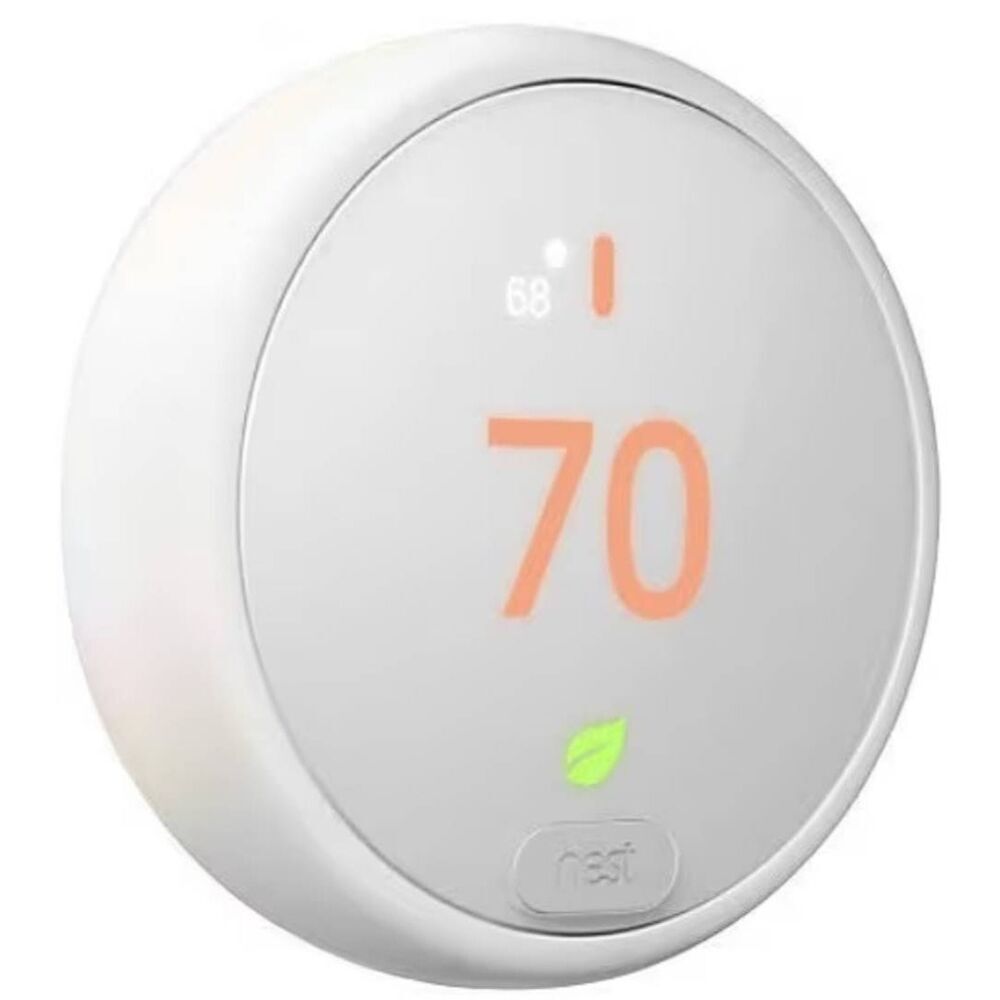 Google Nest Thermostat E (New Sealed Box) - Programmable Smart Thermostat White